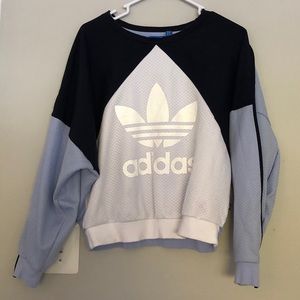 Adidas Crew Neck Pullover with Fleece Lining